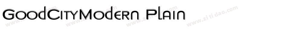 GoodCityModern Plain字体转换
